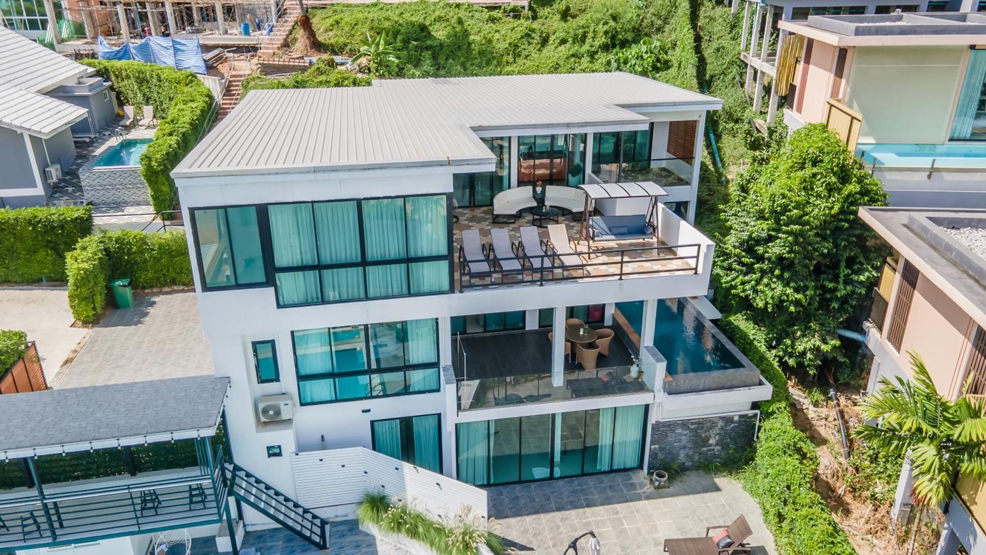 Mona Seaview Pool Villa Beach Front Aoyon Beach Ban Makham Extérieur photo